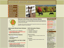 Tablet Screenshot of africanhorsesickness.co.za